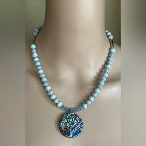 20 inch Yan Yuan Agate bead Necklace NWOT - Picture 11 of 11